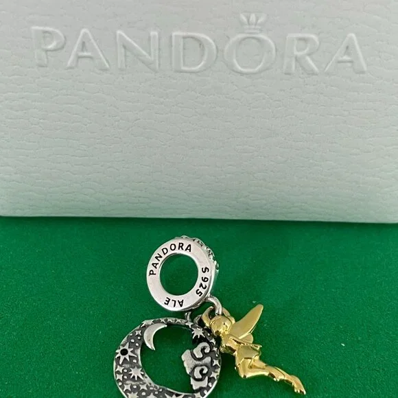 Pandora Disney Tinker Bell Celestial Night Dangle Charm - Picture 1 of 5
